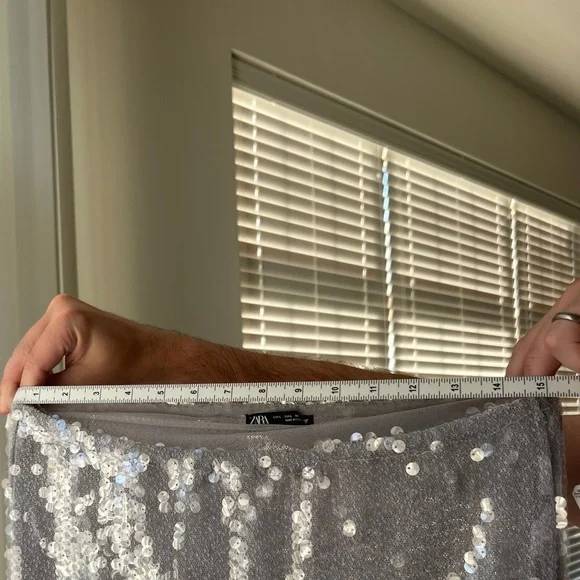 Zara Sequin Skirt (Size Large) - Picture 4 of 5